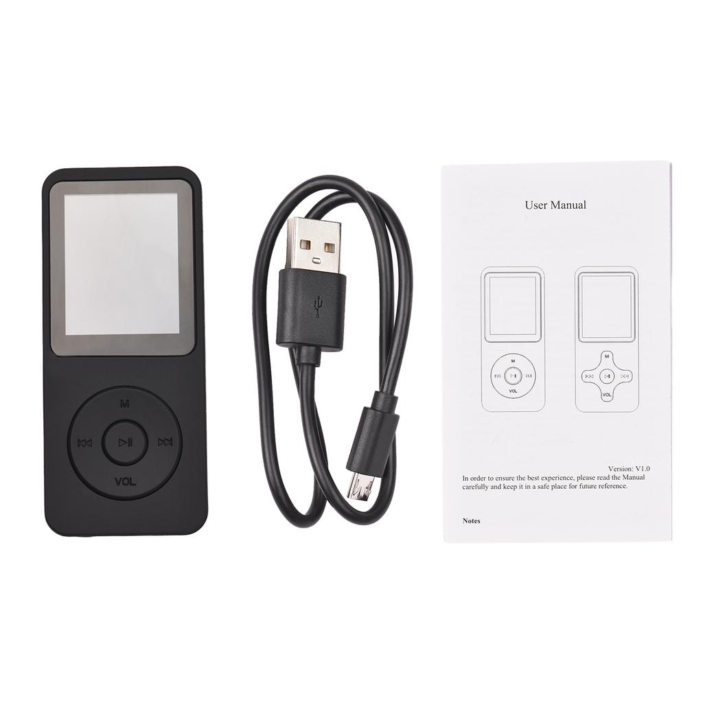 Портативный MP4-плеер с картой памяти емкостью 64 ГБ MP3-музыкальный проигрыватель 1,77-дюймовый ЖК-экран Видеоплеер Фото