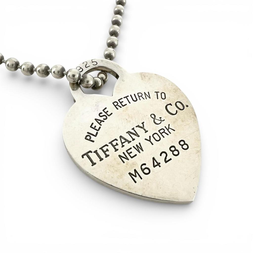 TIFFANY&Co. Necklace Silver Women Return to TIFFANY & Co. Heart Tag used