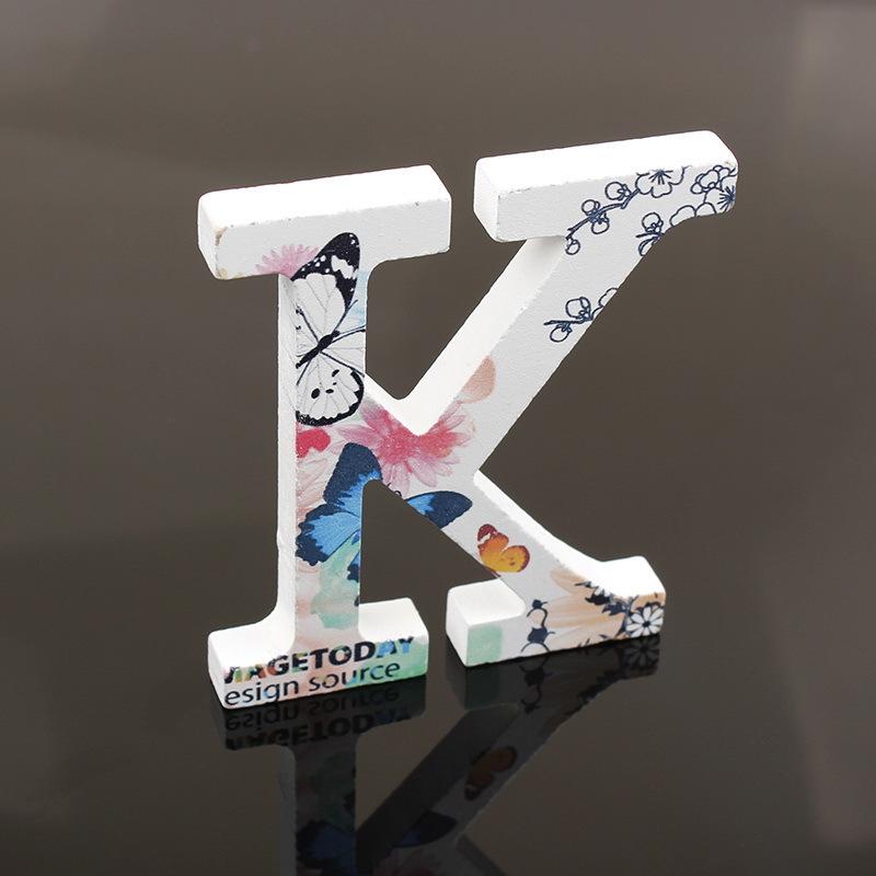 Wooden Alphabet Craft Letters Plaque Home Wedding Nursery Party Decoration