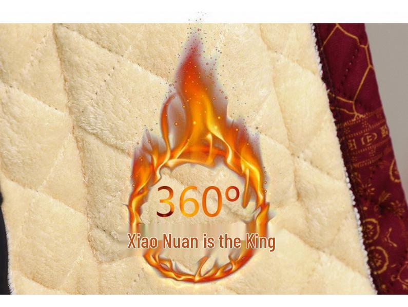 Цветочная хлопковая зимняя куртка средней длины для женщин среднего и пожилого возраста - Теплая и стильная верхняя одежда.