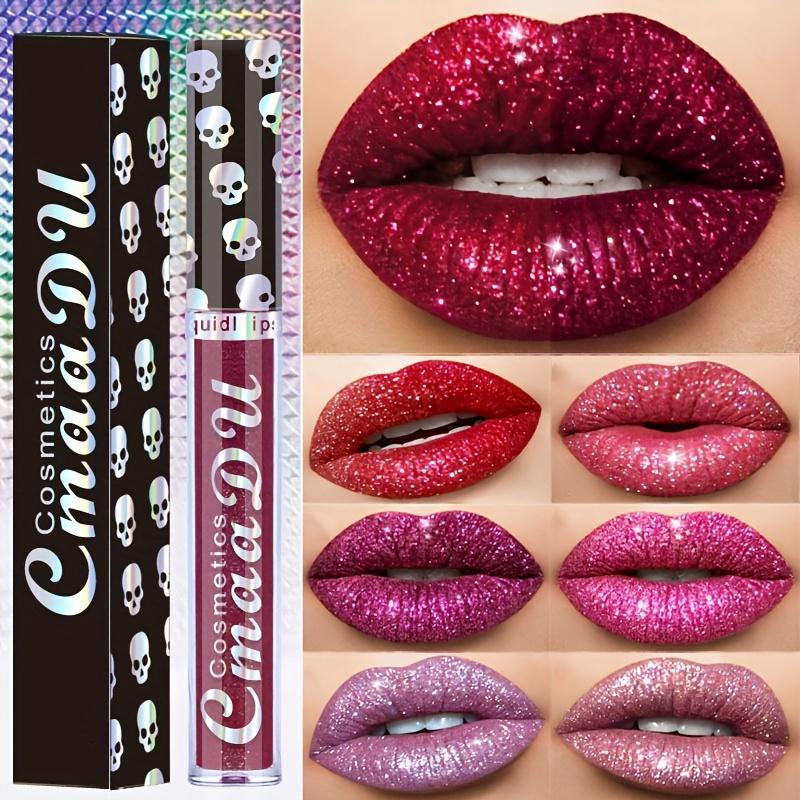 Skull Lip Gloss - Long Lasting, Moisturizing Liquid Lipstick For All Skin Types, Radiant Adult Makeup, Lightweight  - Variety Pack