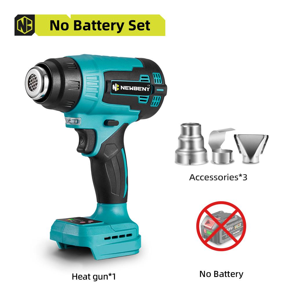 2000 Вт электрические тепловые пушки, фен, 9 передач, регулируемые беспроводные бытовые электроинструменты для батареи Makita 18 В