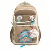 Schoolbag new schoolbag high value color contrast splicing high school students two-dimensional pain bag backpack sweet primary and secondary school