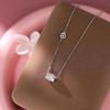 Korean Style S999 Pure Silver Little Waist Pendant Necklace - Women's Exquisite Light Luxury Clavicle Chain