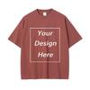 310 GSM 100% Cotton Washed T-Shirt Customized Pattern Print Men's Tees Personalised T-Shirt