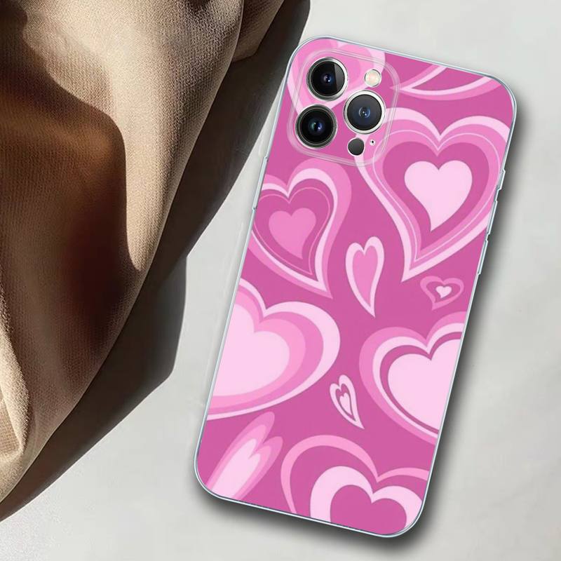 Мягкий силиконовый чехол для телефона с сердечком для iphone 14 13 12 11 Pro Mini XS MAX 8 7 6 Plus X XS XR