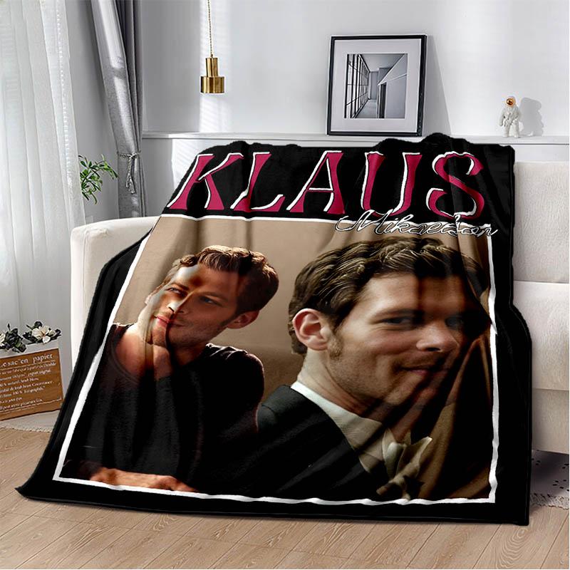 3D Klaus Mikaelson printed blankets picnic blanket Warm Flannel blankets Soft and comfortable blanket bed linings Birthday Gift