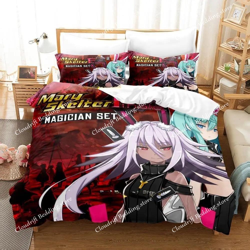 Mary Skelter Finale Постельный комплект Односпальный Полуторный Двуспальный Кингсайз Комплект для кровати Взрослый Детский Спальня Комплекты пододеяльников Игровой Набор простыней