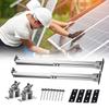 Solar Panel Tilt Bracket Aluminum Alloy Solar Panel Mount Support 15-30 Degrees Adjustable Flat Roof Mounting Holder