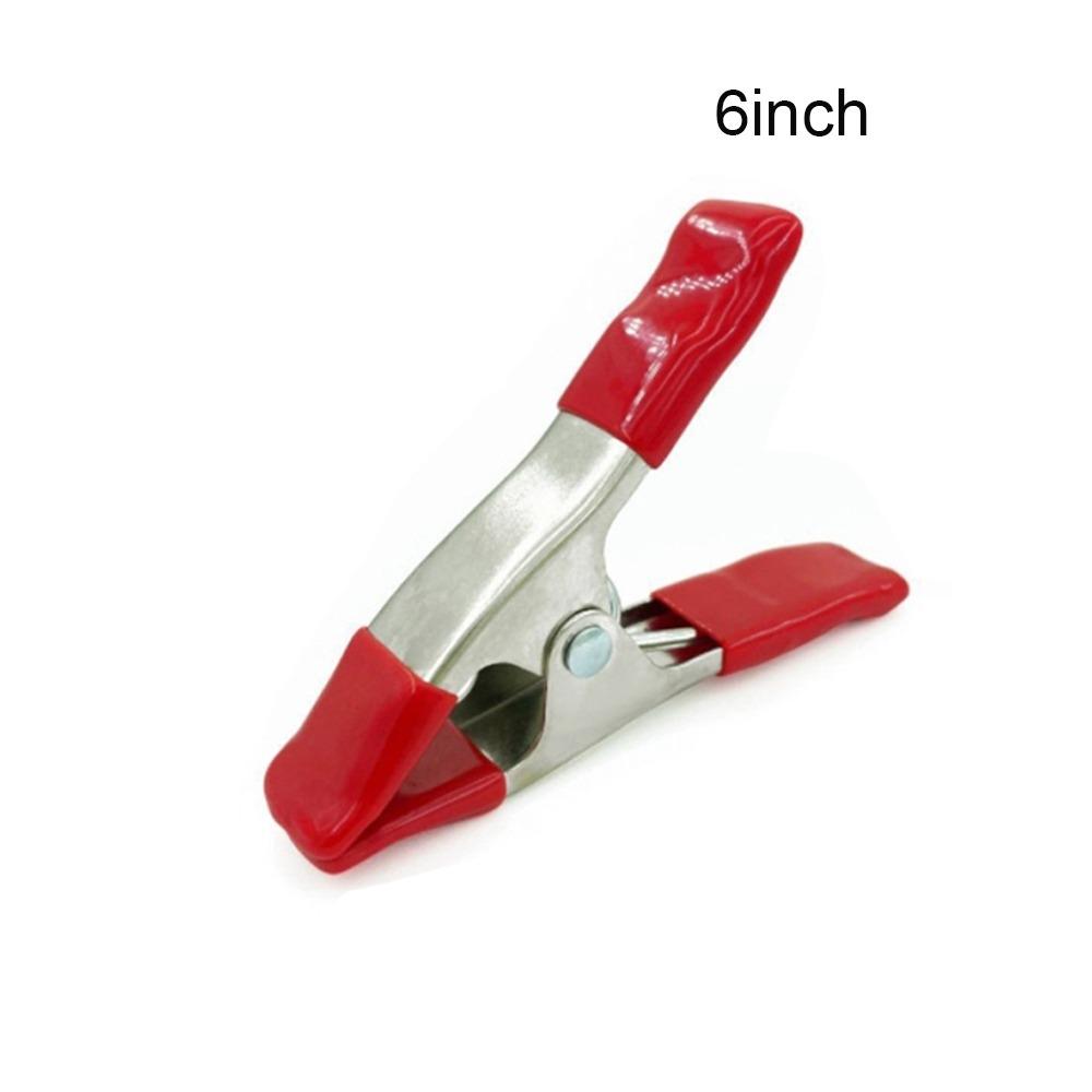 Portable Metal Wedding Dress Clip 4/6inch Multi-Purpose Spring Clamps a-shaped Non-Slip Rubber Photography Clips Backdrop Setup