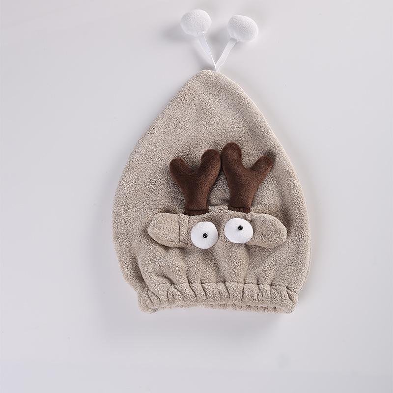 Рыба-клоун Забавная Водопоглощающая Шапочка для сушки волос из кораллового вельвета Мультяшная Милая Животное Питомцем Трехмерная Форма Шапочка для душа