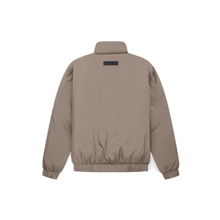 Fear of God Essentials Ss22 Half Zip Puffer Мужская верхняя одежда Desert-Taupe Gray-Brown FOG-SS22-073