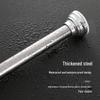 Stainless Steel No-Drill Telescopic Shower Curtain Rod for Bathroom and Wardrobe Use