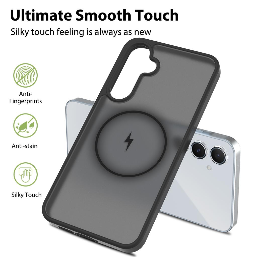 Ультратонкий чехол MagSafe для Samsung Galaxy A55 A35 5G - TPU/PC Silky Smooth Touch Wireless Charging Противоударный чехол