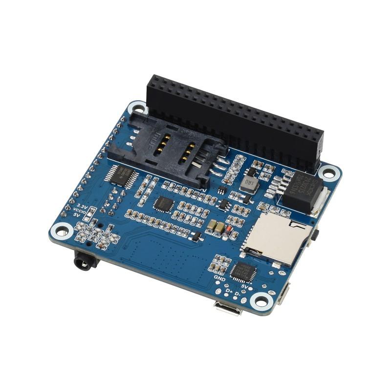 SIM7600E LTE Cat-1 HAT для Raspberry Pi, также 3G / 2G / GNSS, для Юго-Восточной Азии, Западной Азии, Европы, Африки