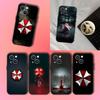 Чехол для телефона Umbrella Corporation для iPhone 17,16,15,14,13,12,11,Pro,XS,Max,XR,Plus,E,SE4,Mini Черная мягкая обложка