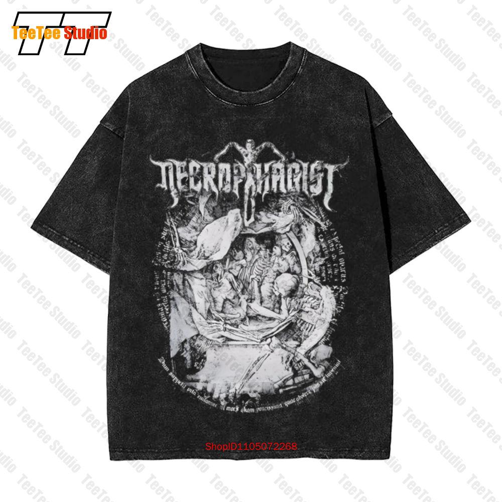 Necrophagist 'Mors' Vintage Oversized T-Shirt HQQ8