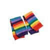 Colorful Candy Color Cute Arm Sleeves  Striped Arm Sleeves Rainbow Sun Protection Sleeve