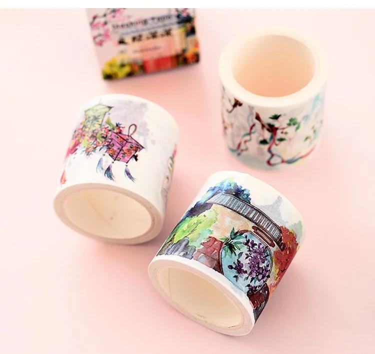 Ручной счет Бумажный стикер Антиквариат Декоративная клейкая лента DIY Скрапбукинг Наклейка Этикетка Декоративные канцелярские принадлежности ручной работы