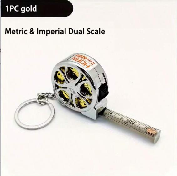 Мини-рулетка из мягкой стали 2 м, портативная, выдвижная, дизайн брелка для DIY, рукоделия, шитья, бытовых принадлежностей