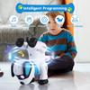 yiman Remote Control Robot Dog Toy – Programmable Smart Robot Dog for Kids 3+, Interactive Dancing & Sound, RC Stunt Robot Toys with LED Eyes,
