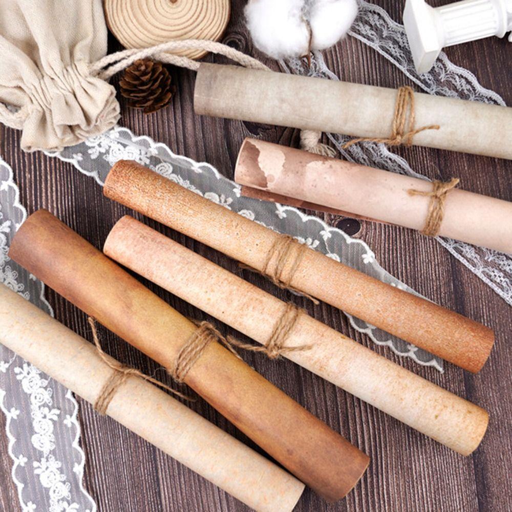 50 Sheets Classical Printing Paper Simple Pirate Scrolls Literary Scrapbook Letter Paper Envelopes