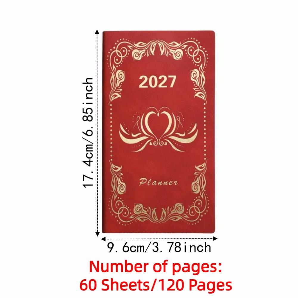 Wear-resistant 2027 Schedule Planner Notepad A6 Office Work Planner Diary Writing Pads Business
