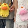 Persimmon Capybara Plush Crossbody Bag Phone Pouch Cartoon Plush Shoulder Bag  Stationery