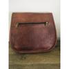 Bag REAL GOAT SKIN LEATHER SATCHEL SADDLE BAG RUSTIC VINTAGE DESIGNER HOBO BAG