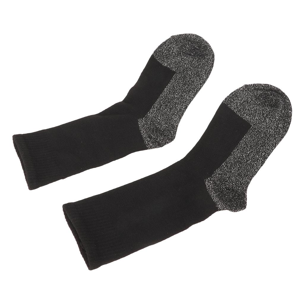 Самонагревающиеся носки с температурой 35 градусов по Цельсию из алюминизированного волокна, теплые толстые носки с подогревом для