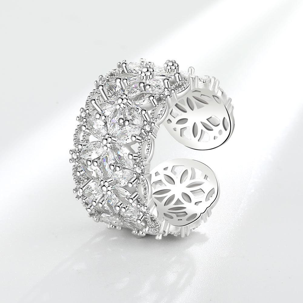 Женское персонализированное кольцо на палец с цирконием, кольца для женщин, обручальное кольцо из медного сплава золотого цвета, модные украшения на удачу, подарок, регулируемые женские кольца