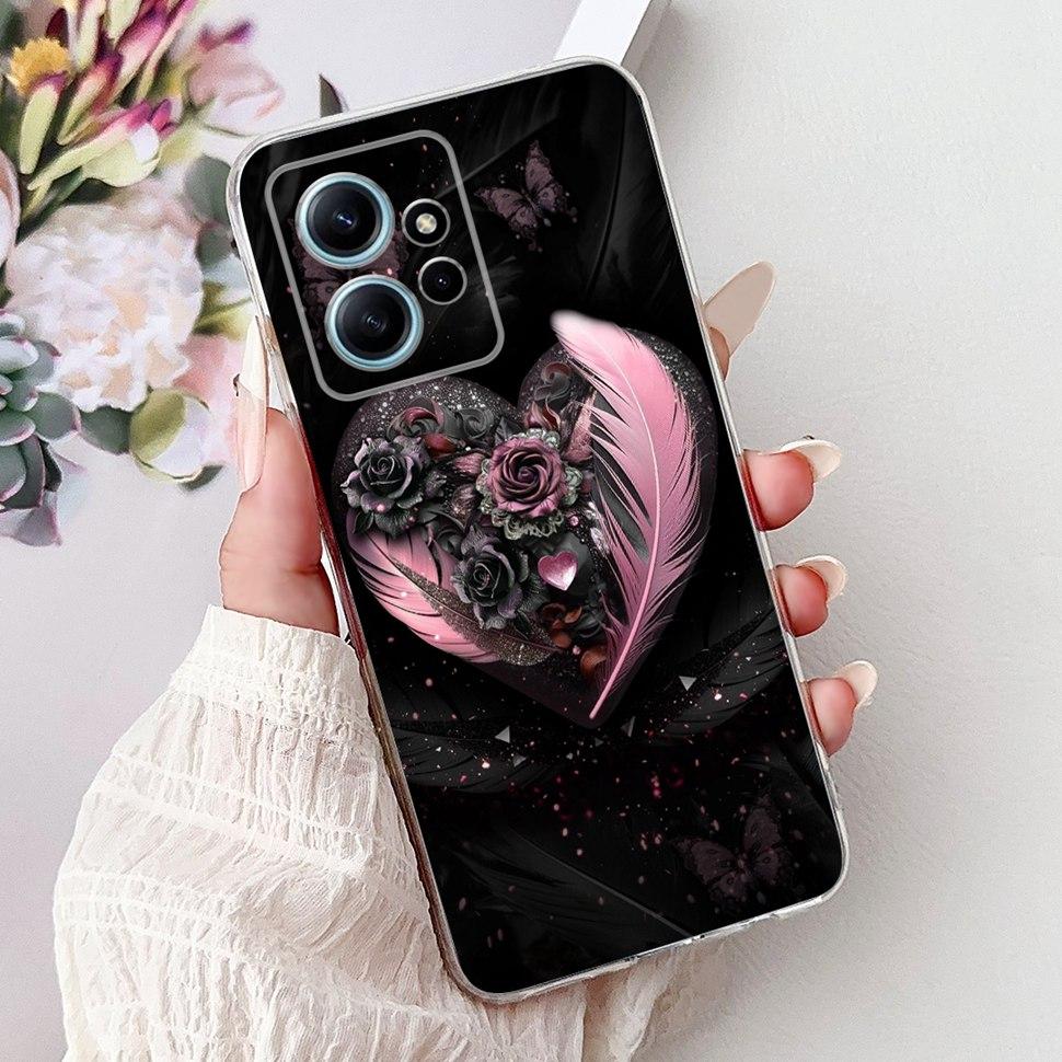 For Xiaomi Redmi Note 12 4G Case Cute Cartoon Girls Cover Soft TPU Phone Case For Redmi Note 12 Note12 4G 5G Fundas Bumper