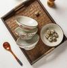 Керамические пиалы ZISIZ Jingdezhen с подглазурной росписью (Набор из 6)