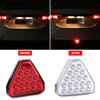 12V Car F1 Style Triangle Red LED 3rd Rear Bumper Tail Stop Strobe Light Universal Car Center Brake Lights Accessories
