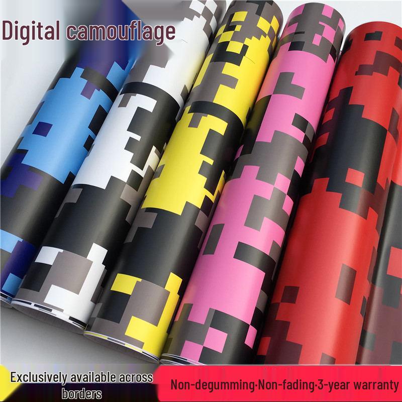 High-Definition Digital Camouflage Car & Motorcycle Wrap for Color Change and Modification Decals