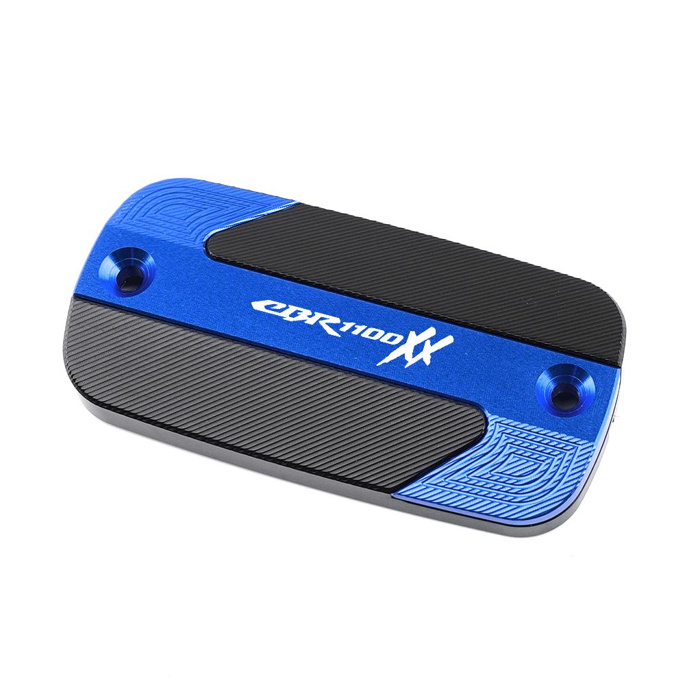 For Honda CBR1100XX 1997-2006 Motorcycle CNC Aluminum Accessories Front Brake Fluid Reservoir Cover Cylinder Oil Tank Cap