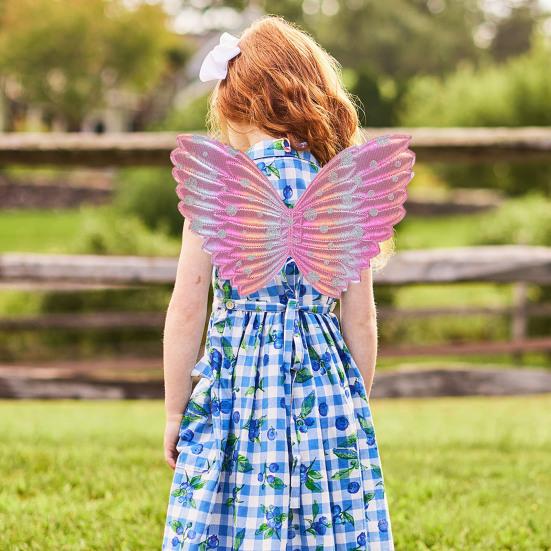 Butterfly Wing Props with Fairy Stick Realistic Patterns Colorful Fairy Wings Props Halloween Decoration