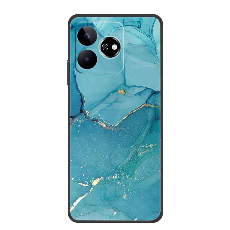 Для ZTE Blade V60 Чехол 6.72" Мраморный ТПУ Мягкий Силикон Задняя Крышка Чехлы для Телефона для ZTE Axon 60 4G Защитный Милый Рисованный с Слюдой чехол