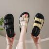 Шлепанцы женские летние 2025 новые ретро стиль надпись повседневные толстая подошва пляжные крутые шлепанцы женские