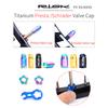 RISK Titanium Alloy Mountain Road Bike Presta/Schrader Valve Caps Set Dustproof Bicycle Tire Valve Nut Cover Cycling