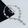 Rainbow Moonstone Gemstone Handmade 925 Sterling Silver Necklace, Rainbow Moonstone Silver Necklace For Wife, Unisex Necklace, Gift