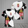 Hungarian Men's T-Shirt Veteran Soldier Crew Neck Short Sleeve Top Hungarian Flag Print Oversized Cool Men's Clothing Camisa