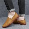 Модная повседневная обувь Ручная работа Мокасины Кожаные лоферы Мужские туфли для вождения Размер 39-48