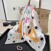 100% Natural Real Silk Scarf Women Bandana Square Scarves Wrap Kerchief Mulberry Spring Summer Beach High Quality Hijab