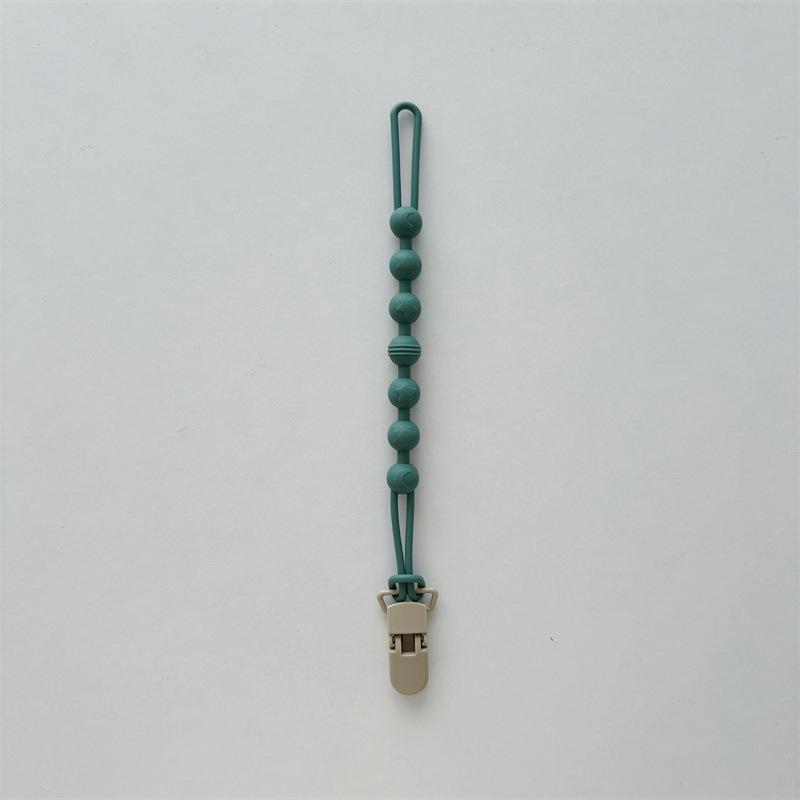 Korean Style Silicone Pacifier Clip & Baby Teether | Infant Bottle Lanyard | Skin-Friendly & Anti-Drop