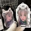 Держатель для фотокарточек K-pop Прочный пластик Чехлы для бейджей Дисплей для парных фотокарточек Кулон Защитный чехол для фотокарточки айдола