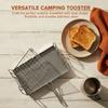 With Handle Toaster Rack Foldable Outdoor Toaster Durable Camping Stove Toaster  Camping
