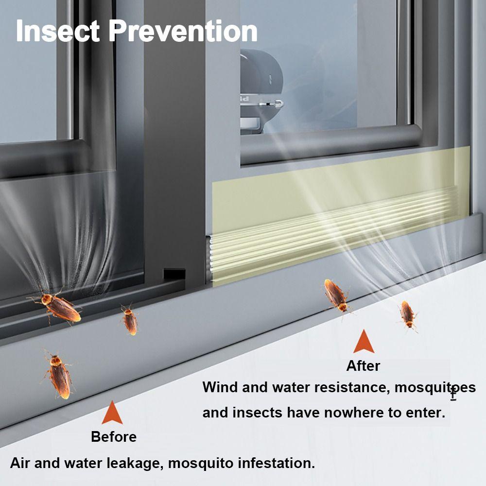 2/4 м Ветрозащитная уплотнительная лента для раздвижных окон, защита от насекомых, уплотнитель, защита от сквозняков