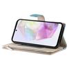 For Samsung Galaxy A35 5G Case Zipper Wallet Color Splicing Leather Flip Phone Cover with Straps