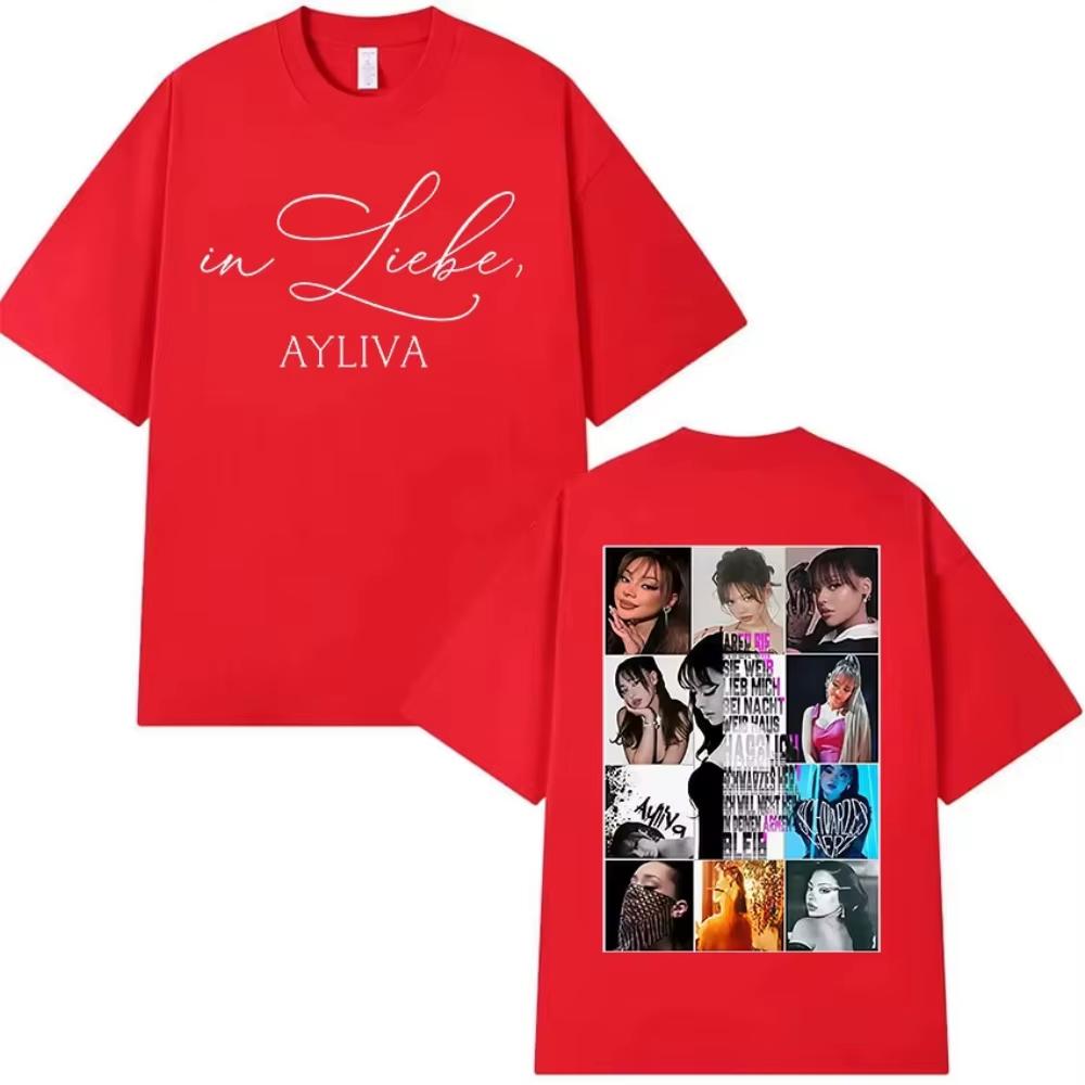 Summer 2026 New Elliva Album Tour Unisexs Tshirt Fashion Hot Sale Unisexs And Unisexs Samestyle Crew Neck Printed Tshirt